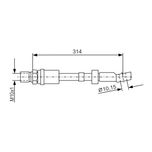 Bosch Brake Hose 1987476408