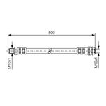 Bosch Brake Hose Front 1987476453