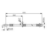 Bosch Brake Hose Front Right 1987476780