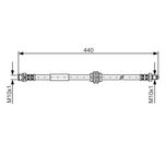 Bosch Brake Hose Rear 1987476808