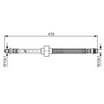 Bosch Brake Hose Front 1987476868