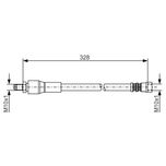 Bosch Brake Hose Rear 1987481001