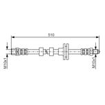 Bosch Brake Hose Front 1987481157