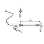 Bosch Brake Hose Rear Left 1987481161