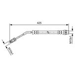 Bosch Brake Hose Rear Right 1987481587