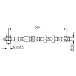 Bosch Brake Hose Front 1987481694