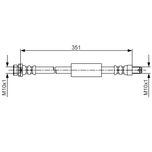 Bosch Brake Hose Rear Outer 1987481705