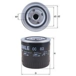 Mahle Oil Filter OC83