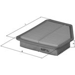 Mahle Air Filter LX1613