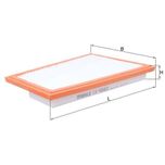 Mahle Air Filter LX1850/2