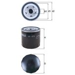 Mahle Oil Filter OC473