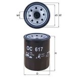 Mahle Oil Filter OC617
