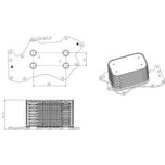 NRF Oil Cooler 31816