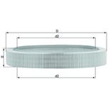 Mahle Air Filter LX58