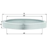 Mahle Air Filter LX61