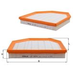 Mahle Air Filter Left LX2074
