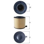 Mahle Air Filter LX4406