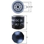 Mahle Oil Filter OC28