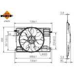 NRF Radiator Fan 470070