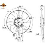 NRF Radiator Fan 470111