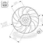 NRF Radiator Fan 47946