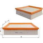 Mahle Air Filter LX4392