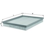 Mahle Air Filter LX876/1