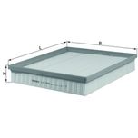 Mahle Air Filter LX1586