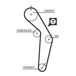 Gates Timing Belt 5182XS