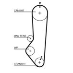 Gates Timing Belt 5224XS