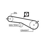Gates Balance Shaft Belt 5257XS