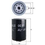 Mahle Oil Filter OC51
