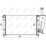 NRF Radiator 53128A