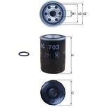 Mahle Fuel Filter KC703D
