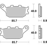 Brembo Motorcycle Brake Pads Set 07HO36SP