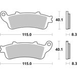 Brembo Motorcycle Brake Pads Set Front 07HO42SA