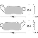 Brembo Motorcycle Brake Pads Set 07HO3005