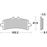 Brembo Motorcycle Brake Pads Set Front 07BB37LA