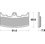 Brembo Motorcycle Brake Pads Set Front 07GR68SA