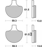 Brembo Motorcycle Brake Pads Set Front 07HD0614
