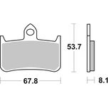 Brembo Motorcycle Brake Pads Set Front 07HO28SA