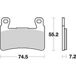 Brembo Motorcycle Brake Pads Set Front 07HO45SA