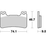 Brembo Brake Pads Set 07HO50SR