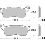 Brembo Motorcycle Brake Pads Set Rear 07HO60SP