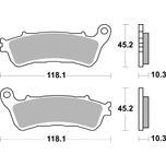 Brembo Motorcycle Brake Pads Set Rear 07HO66SP