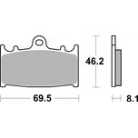 Brembo Motorcycle Brake Pads Set 07KA13SA