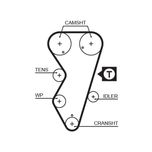 Gates Timing Belt 5412XS