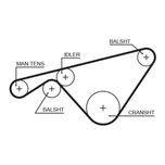 Gates Balance Shaft Belt 5463XS