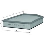 Mahle Air Filter LX1591/9