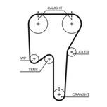 Gates Timing Belt 5533XS